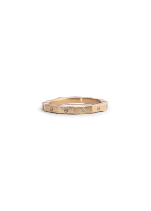Seert - yellow gold and diamond ring