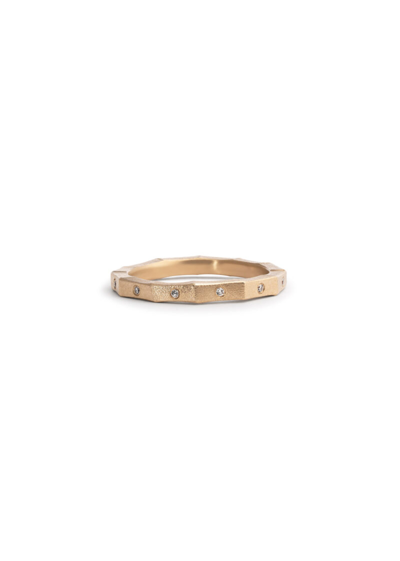 Seert - yellow gold and diamond ring set - Image 4
